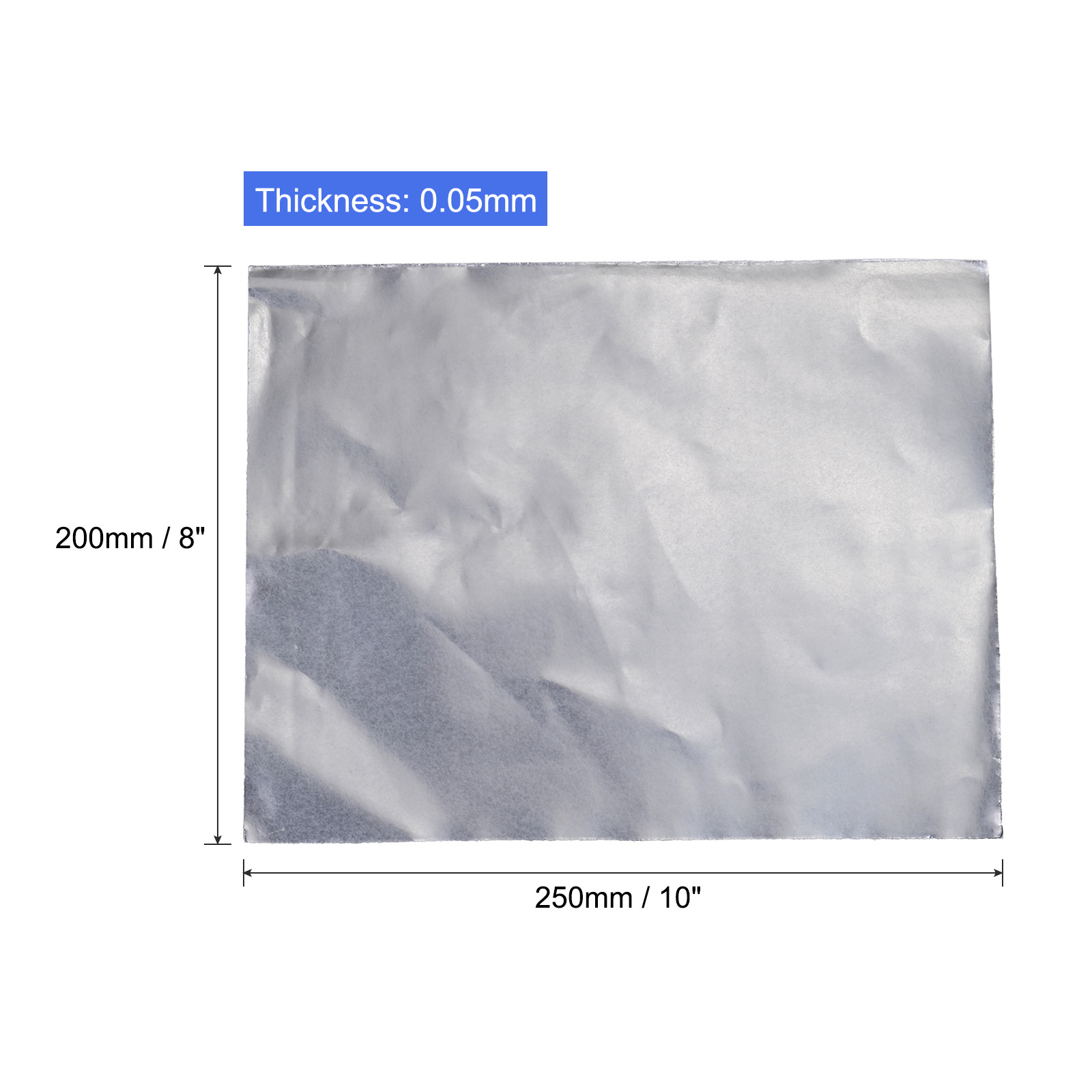 Flexible Graphite Foil Graphite Gasket Sheet Graphite Foil Sheet 250x200x0.05mm, Pack of 5  - Paidu Group